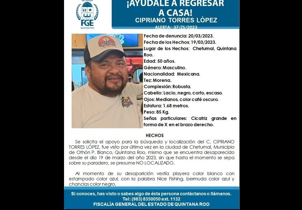 El cuerpo del empresario Cipriano Torres fue hallado en calles de la colonia Payo Obispo, en Chetumal, Quintana Roo. Foto tomada delTwitter @FGEQuintanaRoo