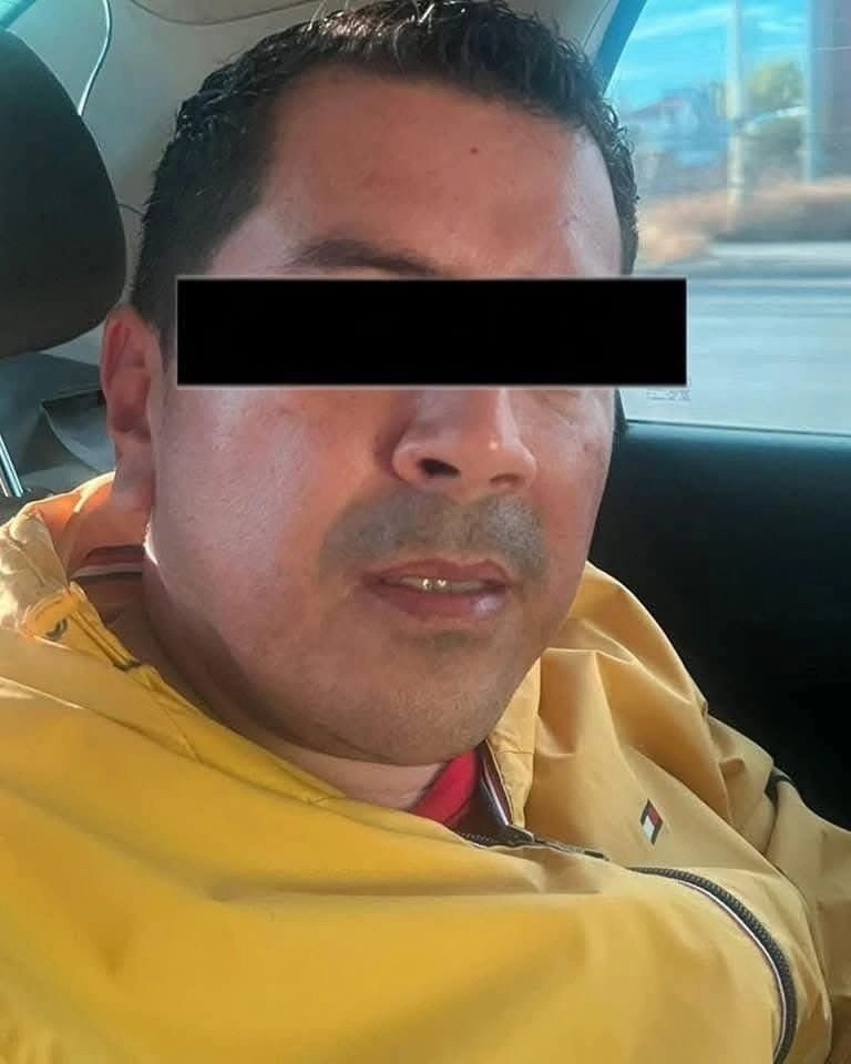 José Guadalupe Aguilar Acuña al momento de su detención. Foto redes sociales