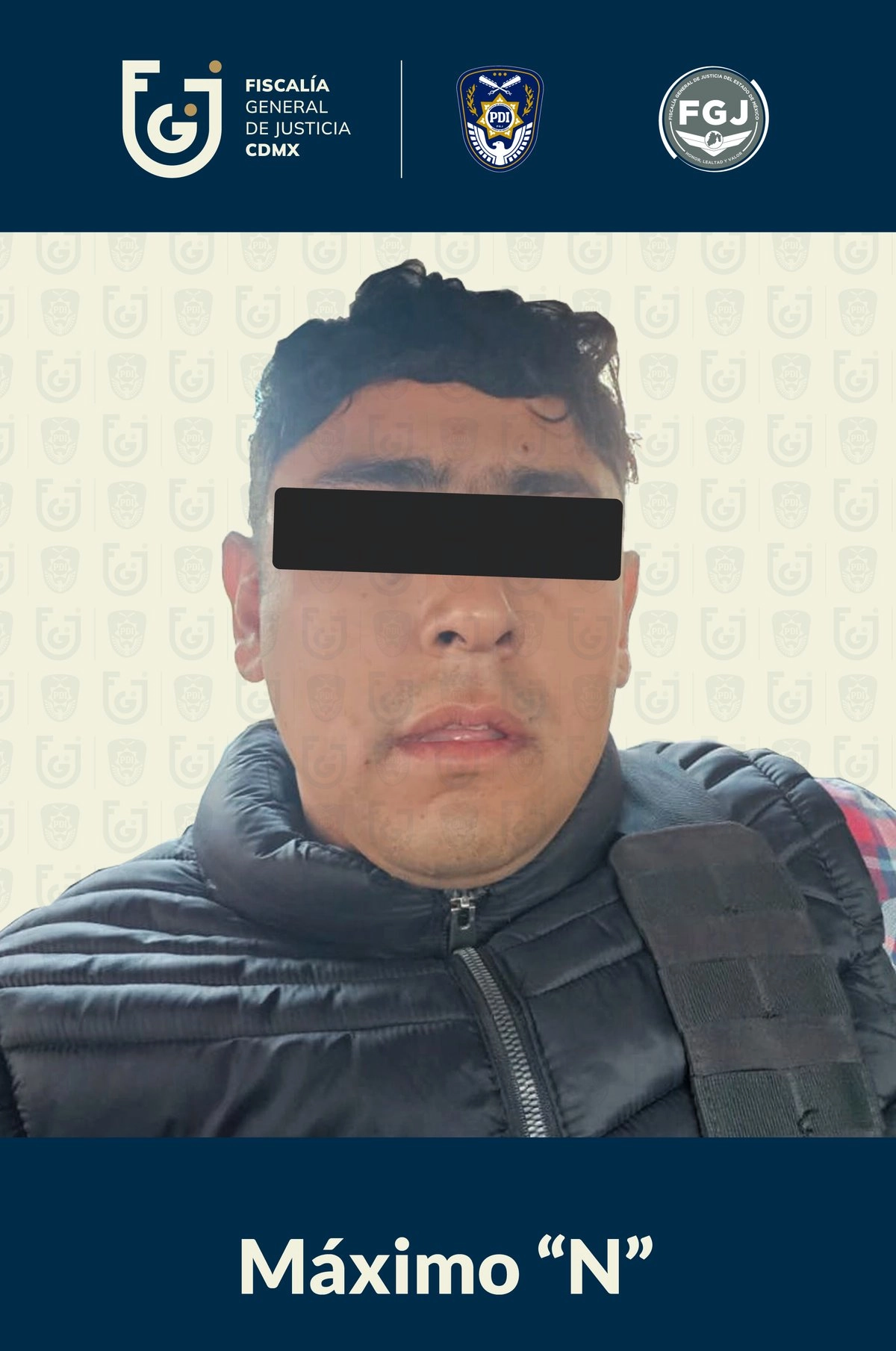 L FGJCDMX ofrecía una recompensa de 500 mil pesos para quien aportara información que permitiera la localización de Máximo N. Foto