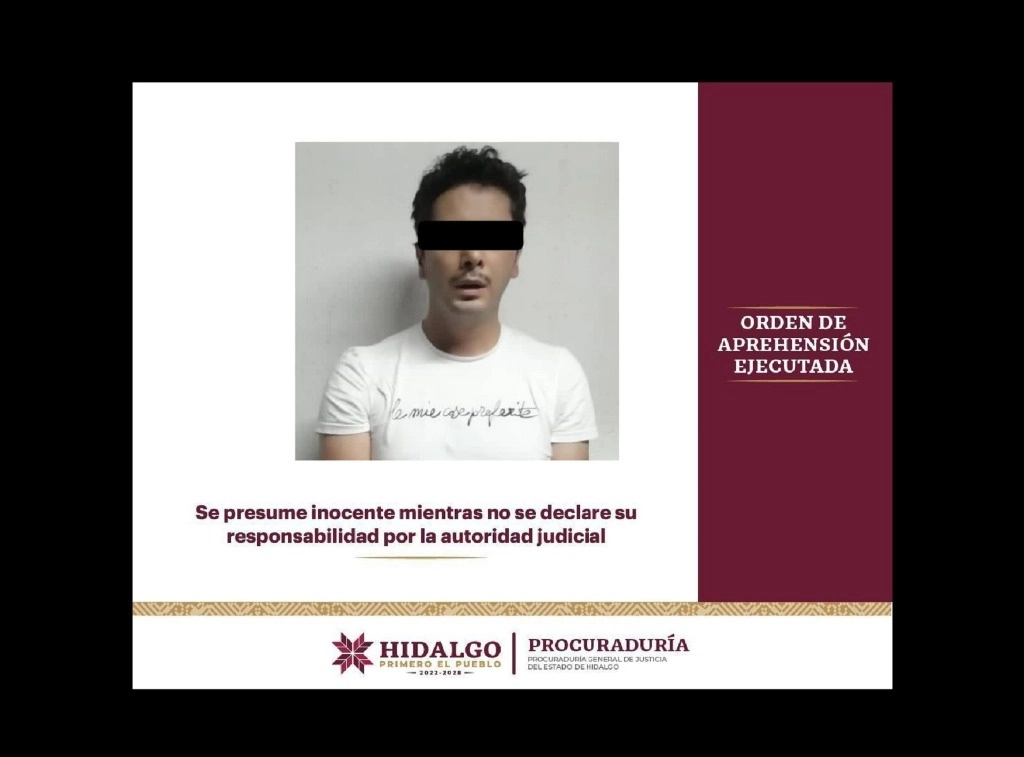 Alfredo ‘E. F. M’ fue trasladadon a Pachca e ingresado al ingresado al Centro de Reinseción Social de Pachuca. Foto Porciraduría General de Justicia del estado de Hidalgo  