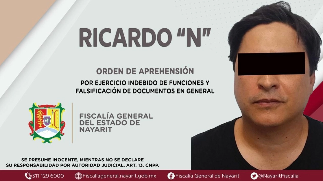 Ejecutan orden de aprehensión contra ex secretario de Infraestructura del gobierno panista de Antonio Echevarría García. Foto cortesía Fiscalía Nayarit
