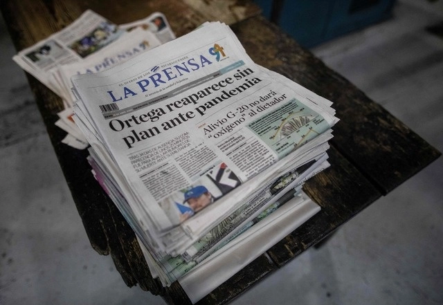 El gerente del diario ‘La Prensa’ de Nicaragua, Juan Lorenzo Holmann, fue detenido tras el allanamiento al periódico vinculado a supuesto lavado de dinero y en medio de una ola de arrestos a opositores y críticos del presidente Daniel Ortega. Foto Afp / Archivo