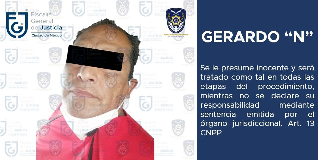 El hombre, de 50 años, fue detenido en el mercado Valle Gómez, ubicado en la alcaldía Venustiano Carranza. Foto FGJ