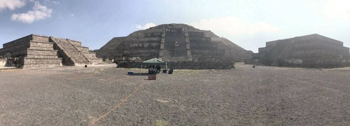 El INAH recibió una llamada telefónica denunciando trabajos no autorizados en el área ampliada de monumentos arqueológicos o área B de la zona de monumentos arqueológicos de Teotihuacán. Foto Cuartoscuro / Archivo 