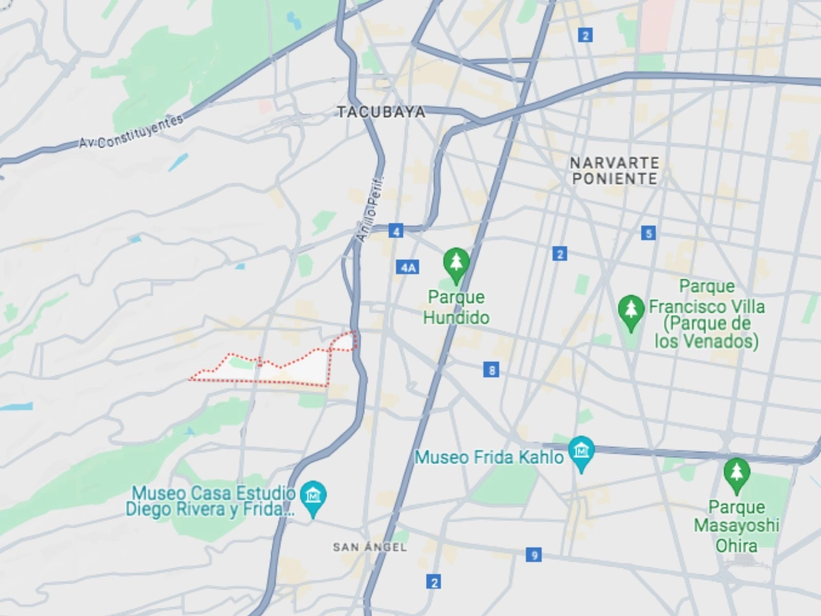 Antonio N reportó al 911 que su pareja, una joven de 27 años estaba inconsciente en el piso de su departamento de la colonia Lomas de Plateros en la alcaldía de Álvaro Obregón. Imagen tomada de Google Maps 