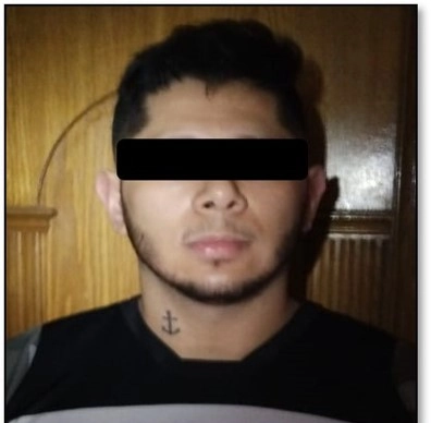 Hugo Armando Salinas Cortinas es señalado como presunto jefe de plaza en los municipios de Miguel Alemán, Camargo y Gomales, Tamaulipas, del ‘cártel’ del Golfo. Foto cortesía de Sedena 
