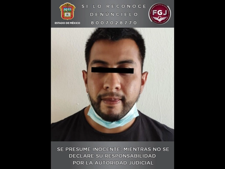 Ex-integrante de la PDI de la FGJEM quien presuntamente asaltó una del fraccionamiento residencial Hacienda de Vallescondido. Foto cortesía FGEJM