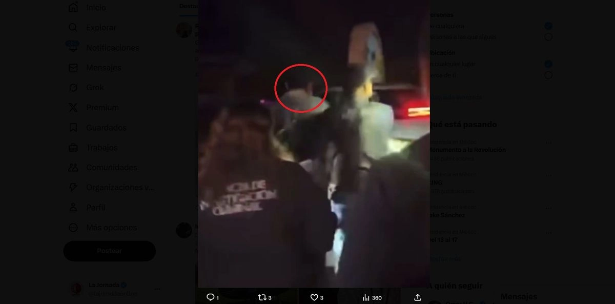 Captura de pantalla del video difundido por el petista. Foto