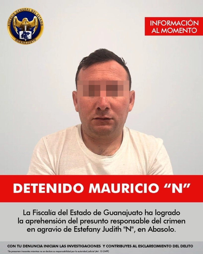 Imagen difundida por la Fiscalía General de Justicia de Guanajuato.