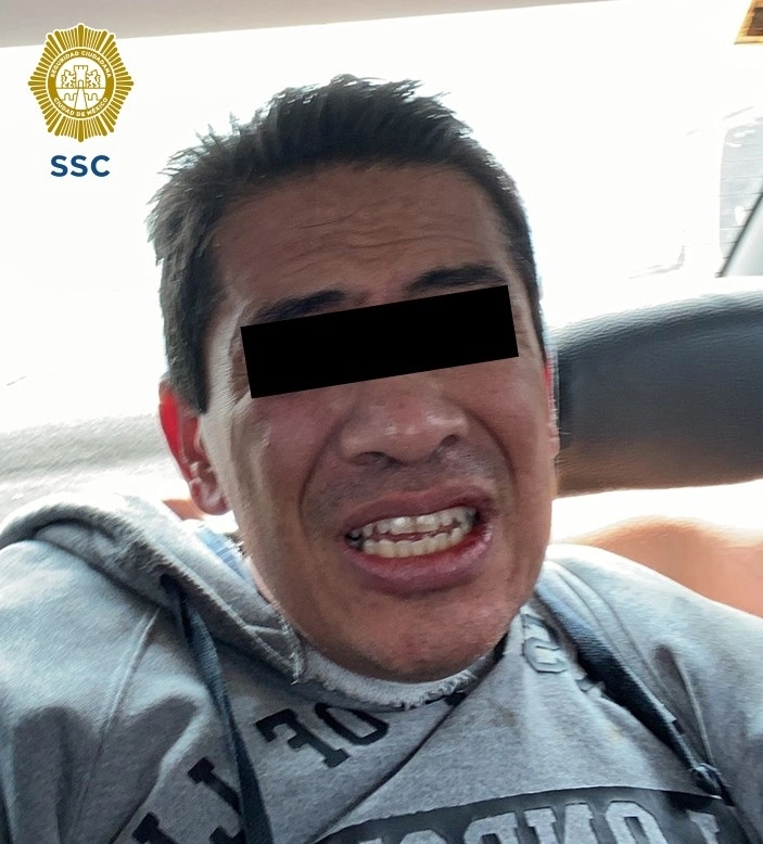 Enrique “S” fue detenido en la colonia Desarrollo Urbano Quetzalcóatl, de la alcaldía Iztapalapa. Foto SSC