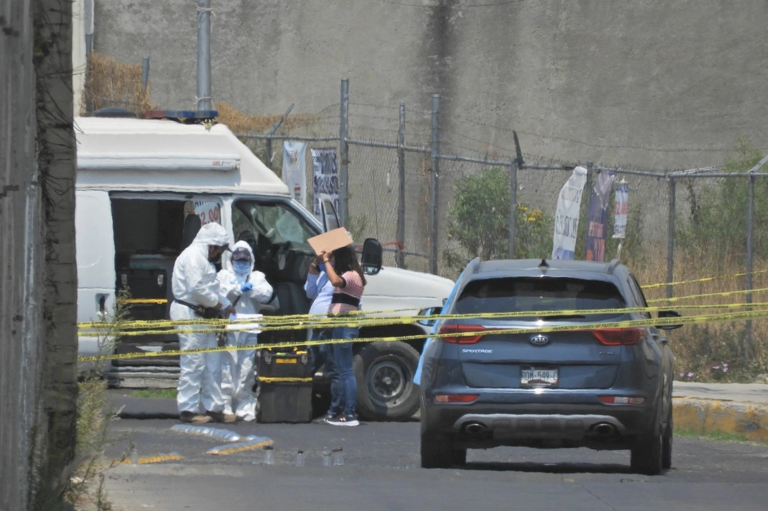 Escena del crimen donde fue asesinada la activista Cecilia Monzón en Cholula, Puebla. Foto Cuartoscuro/Archivo