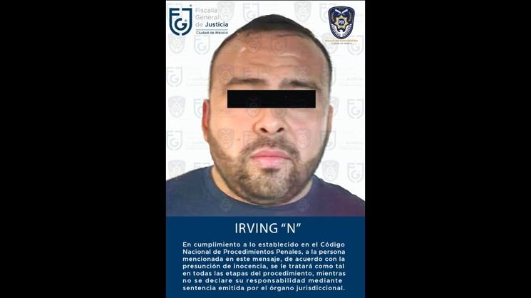 Irving Ricardo N, alias “La Liebre”, presunto líder del grupo delictivo Los Tanzanios, fue detenido en calles de la colonia Leyes de Reforma segunda sección, en la alcaldía Iztapalapa. Foto SSC