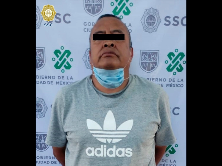 Arturo o Rutilio Nava Delgadillo, de 57 años,  presunto miembro del grupo delictivo de Lenin Canchola. Foto cortesía SSC CDMX