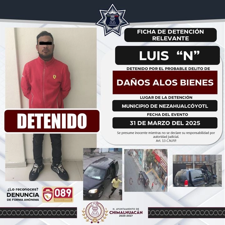 Luis N está señalado por el intento de secuestro de una menor ocurrido el pasado 31 de marzo. Foto