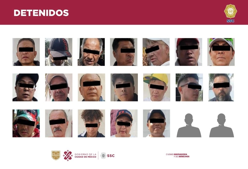 Los revendedores fueron detenidos al exterior del recinto localizado en la alcaldía Iztacalco, asegurándoles 36 boletos. Foto SSC