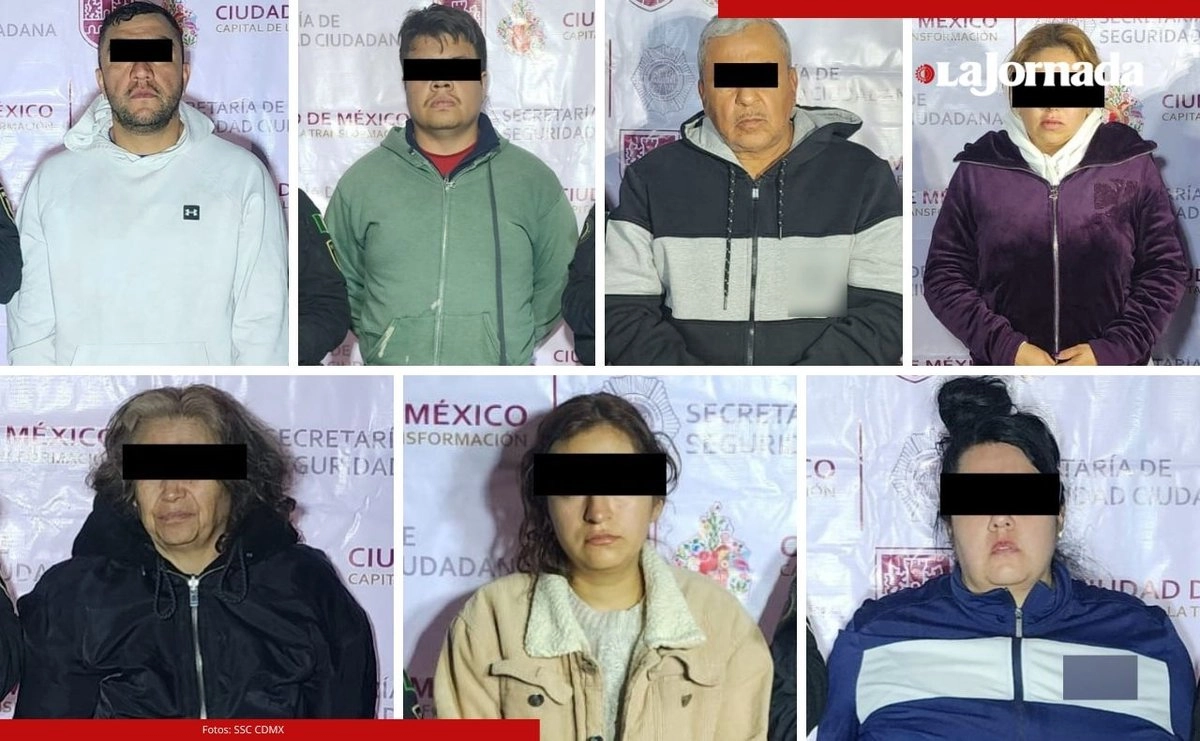 Elementos de la SSC detuvieron a los siete presuntos integrantes de 'La Unión Tepito' en cateos realizados en las alcaldías de Venustiano Carranza, Iztacalco, Gustavo A. Madero y Cuauhtémoc. Fotos 