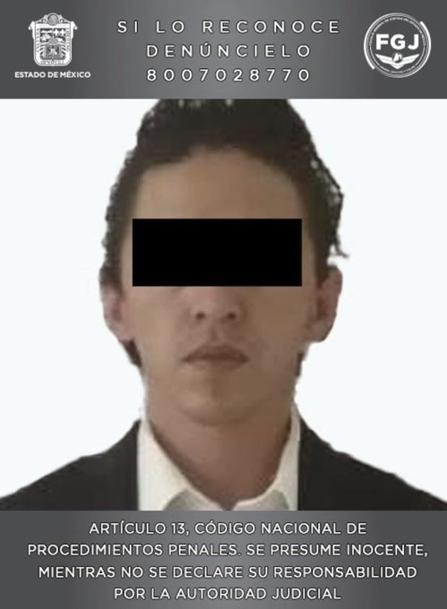 Imagen del joven detenido.