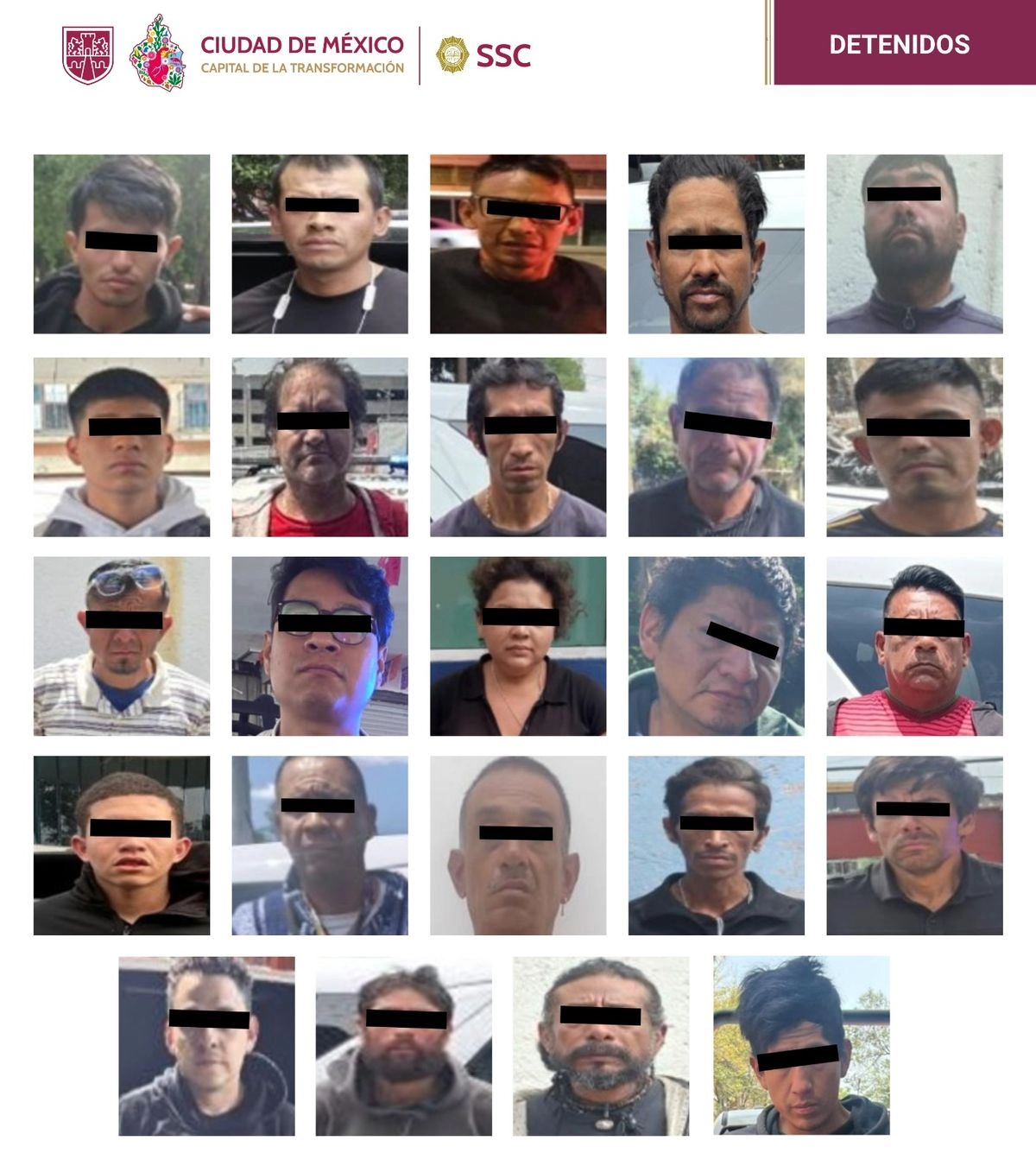 En la Doctores detuvieron a dos hombres de 37 y 42 años, así como a un joven de 15 años de edad con 30 bolsas; en la Ex Hipódromo de Peralvillo detuvieron a tres sujetos a quienes les aseguraron 60 bolsas, y en la Hipódromo Condesa detuvieron a dos individuos de 38 y 46 años de edad con 48 dosis de aparente marihuana. Foto