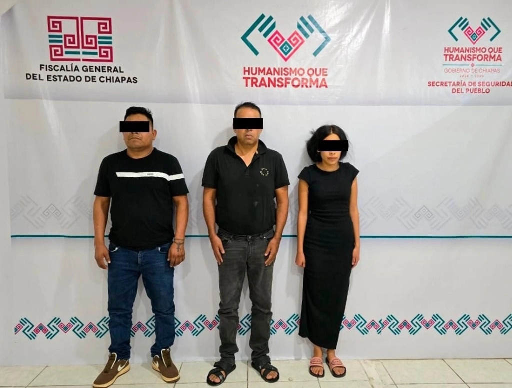 Imagen de los detenidos difundida por la Fiscalía General del estado de Chiapas.