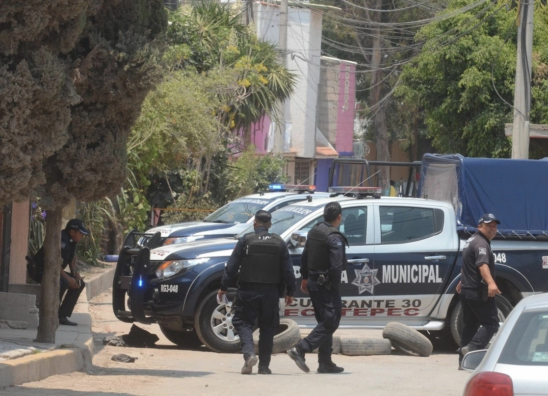 Policías de Ecatepec en el Estado de México. Foto Cuartoscuro / Archivo