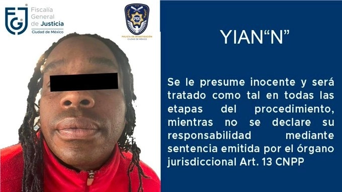 El músico cubano Yian 'N' fue detenido acusado de agredir sexualmente a la cantante Heidy Infante. Foto Fiscalía