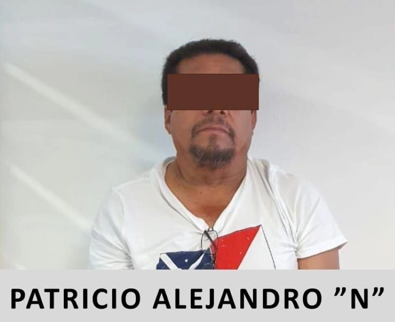  Patricio Alejandro 'N' tras su detención. Foto FGE Veracruz