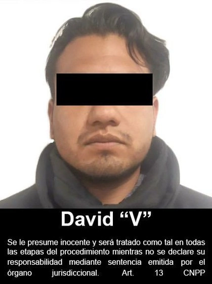 Foto del detenido difundida por la FGR 