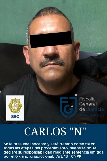 "El Viejón" fue detenido en un operativo conjunto entre la SSC CDMX y la FGJ CDMX. Foto SSC 