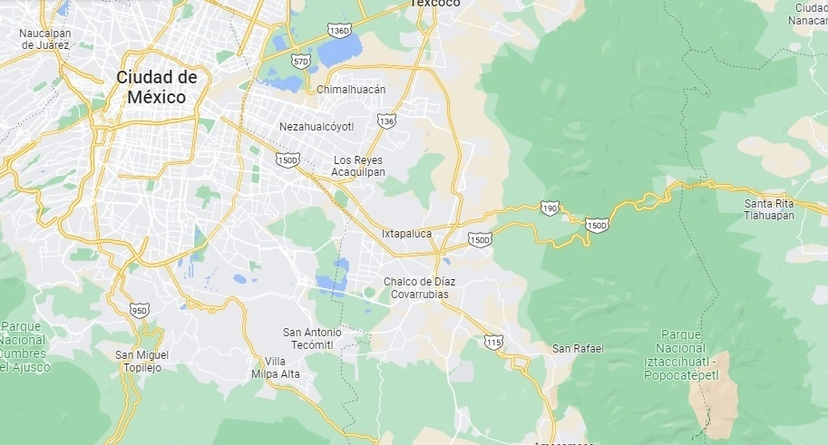 Jesús Ernesto N de 3 años fue detenido sobre la avenida Las Torres, en el municipio de Chalco, Edomex. Foto Tomada de Google Maps