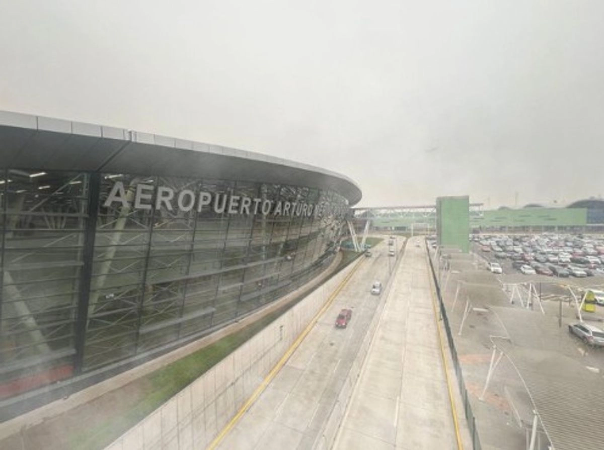 El aeropuerto de Santiago de Chile. 