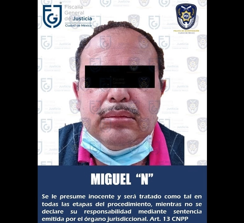 Miguel ‘N’ fue aprehendido por el delito de fraude cometido en febrero de 2016. Foto Tomada del Twitter @FiscaliaCDMX