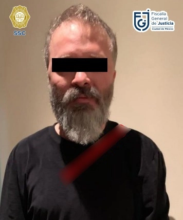 Fue detenido junto a cuatro mujeres. Foto SSC CDMX