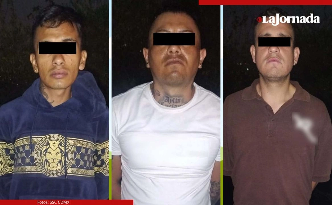 Ricardo García alias 'El Richar', Jonathan González alias 'El Nito' y David Alejandro alias 'El Archi', son señalados de pertenecer al grupo delictivo 'Los Pepes', dedicados a la venta y distribución de narcóticos en la alcaldía Iztapalapa. Foto