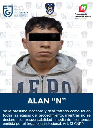 El presunto responsable de un homicidio en Tula, Hidalgo fue detenido hoy en la colonia Doctores de la CDMX. Foto Fiscalía