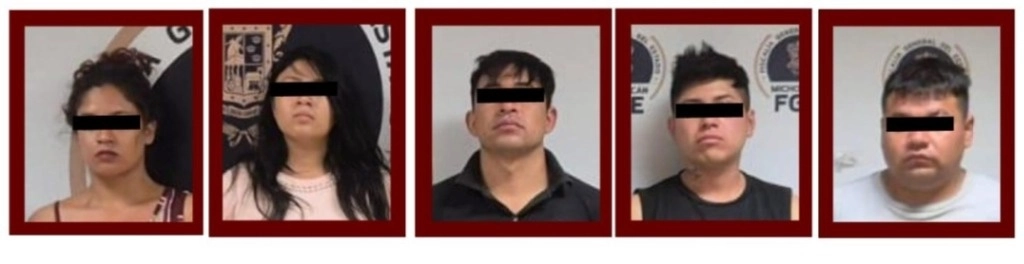 La banda de secuestradores fueron trasladados a Hidalgo para ser presentados a un juez de control a fin de que en audiencia inicial se les formule imputación por secuestro agravado. Foto 'La Jornada'