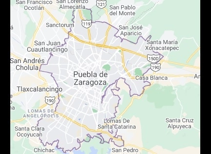 Amado "N" fue detenido por elementos de la Fiscalía de Puebla en un inmueble de la capital del estado. Foto Tomada de Google Maps