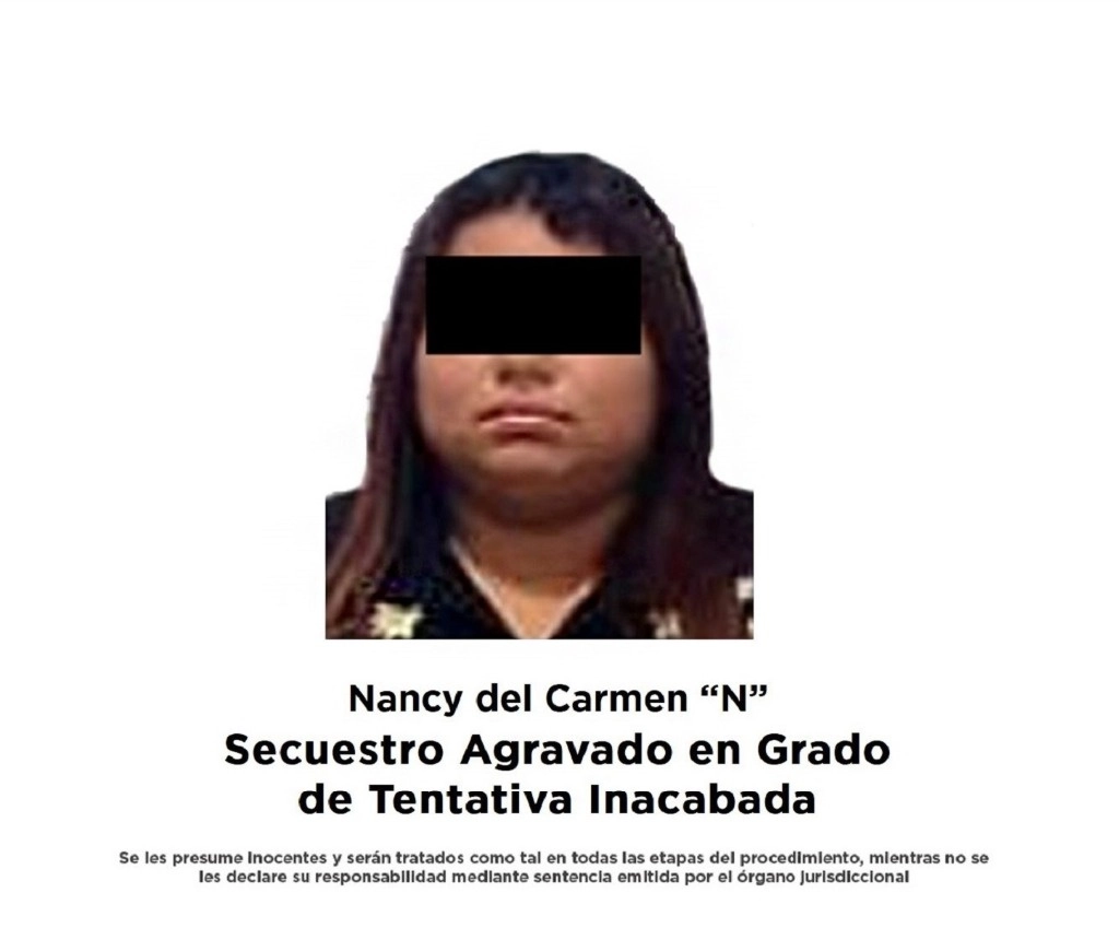 Nancy del Carmen N fue detenida en el estado de Quintana Roo. Foto Tomada de X @FGETabasco