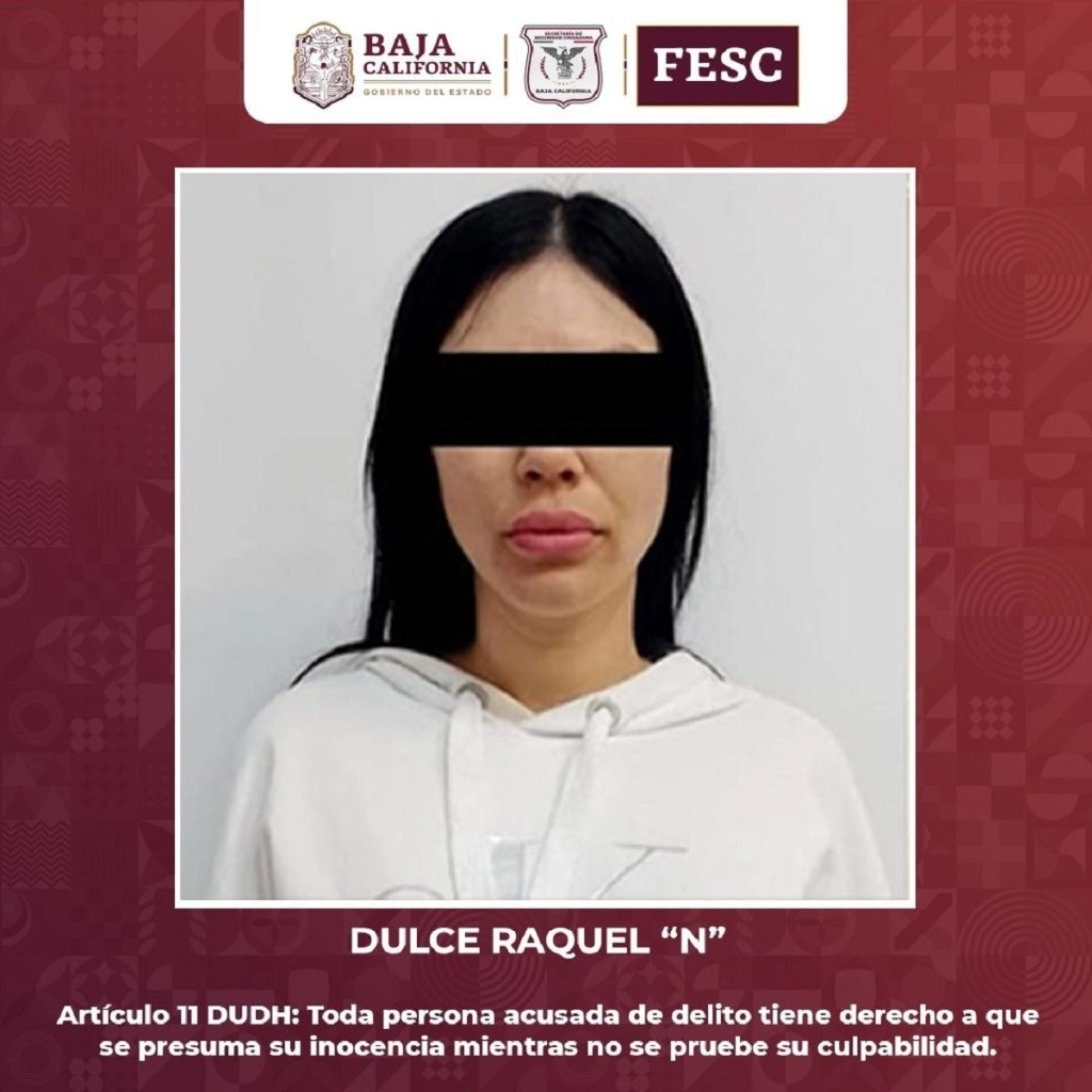 Dulce Raquel fue detenida en calles de la colonia Marrón en Tijuana, BC. Foto ‘La Jornada’ 