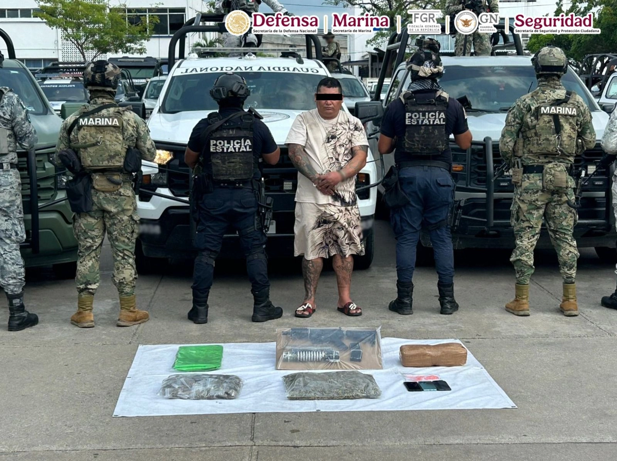  Guadalupe Luna Hernández, alias 'La Coyota' o 'Lucha' tras su captura. Foto 