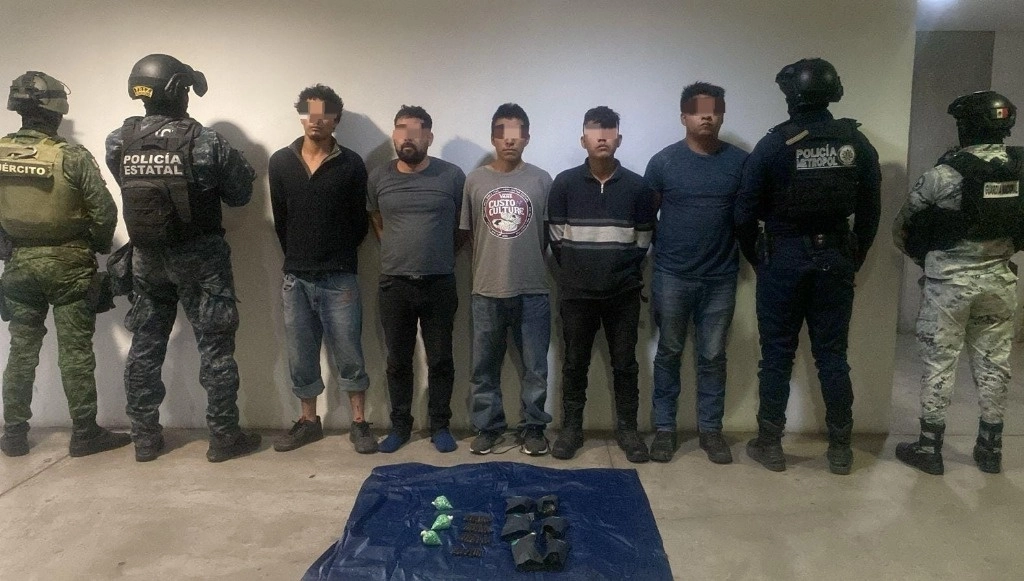 Autoridades de Zacatecas detuvieron a cinco peronas que aseguraron pertenecer al Cártel Jalisco Nueva Generación. Foto SSPZ