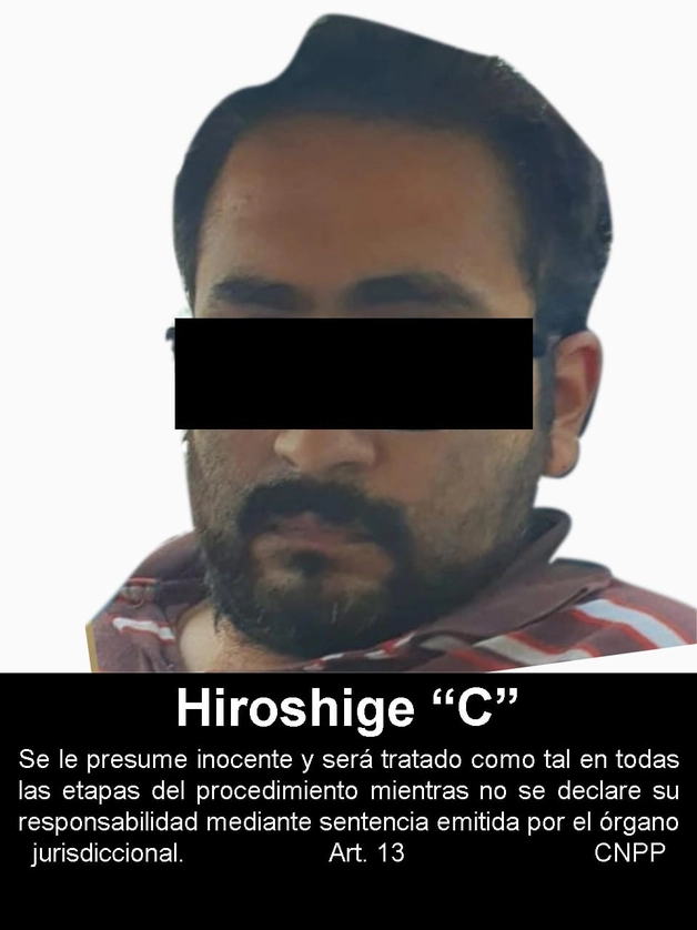 Foto de Hiroshige Cid Hernández distribuida por la FGR.