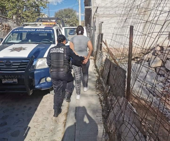 Ante esto la mujer fue detenida por policías municipales y puesta a disposición del Juzgado Cívico. Foto cortesía 