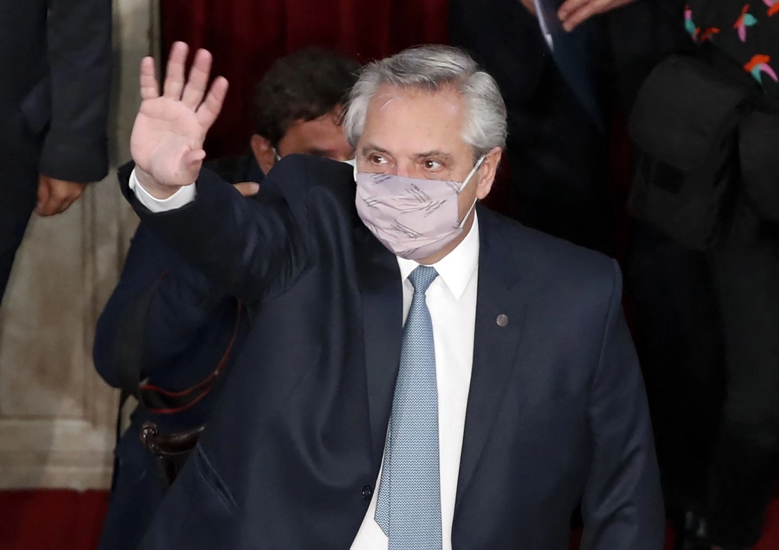 Alberto Fernández, presidente de Argentina. Foto Afp