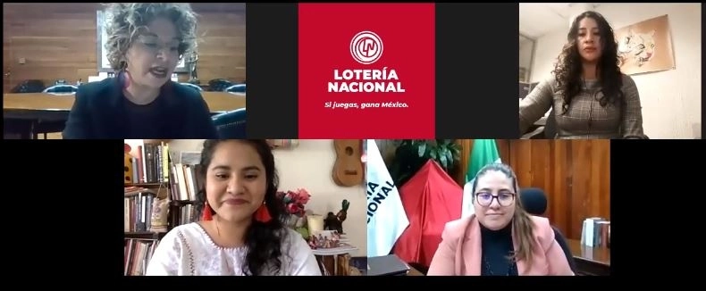 La develación del billete se realizó de manera virtual. Imagen cortesía Lotenal 
