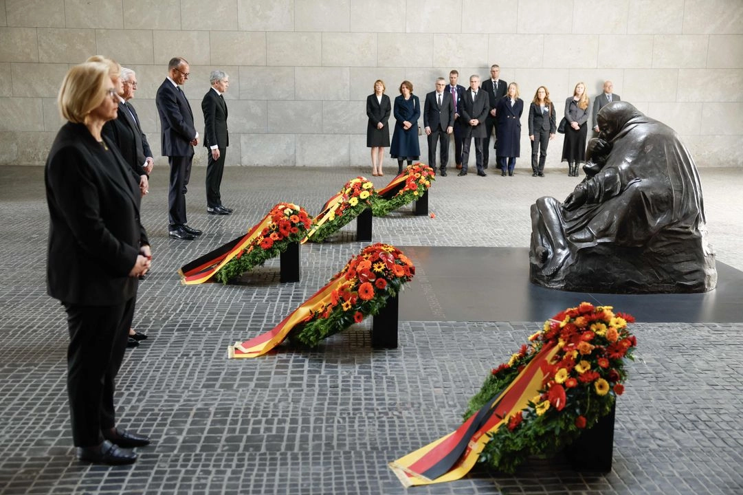 Conmamoración del fin de la Segunda Guerra Mundial en Berlín. Foto