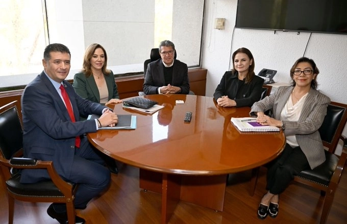 Alcalá señaló que conversaron sobre el curso del dictamen que busca la desaparición del organismo constitucional autónomo. Foto @INAImexico