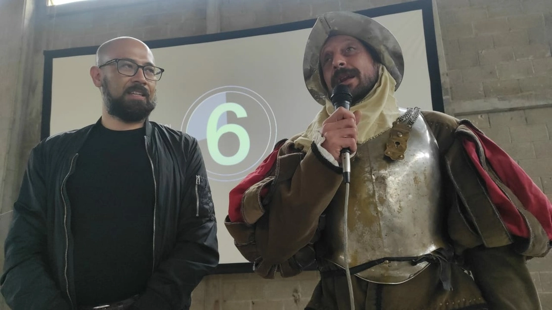 Rodrigo Reyes y  el actor Eduardo San Juan Breña. Foto Manuel R. Medina