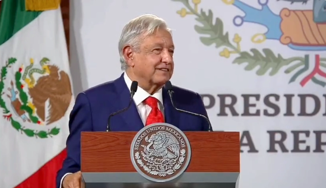 El presidente López Obrador, en un metraje rescatado por el mandatario cubano, Miguel Díaz-Canel. Foto tomada de un video a través del Twitter de @DiazCanelB
