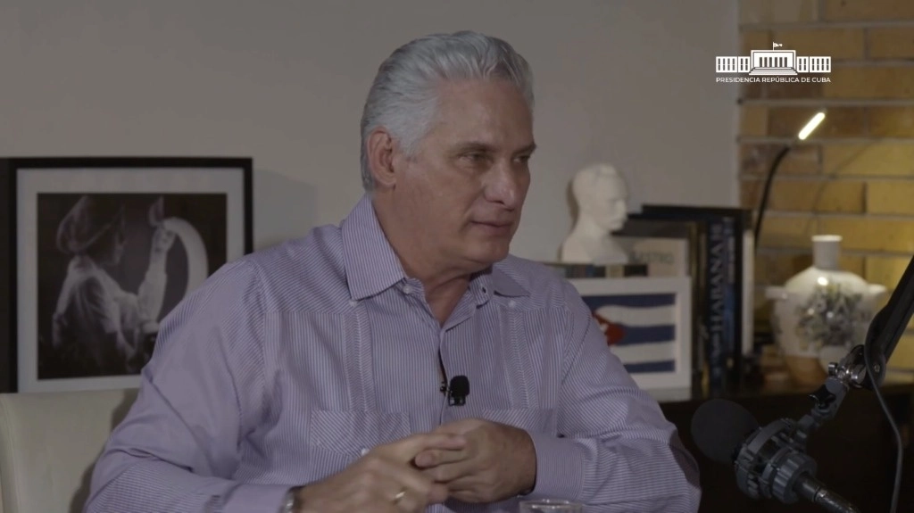 El mandatario encabezó un programa titulado #DesdeLaPresidencia y que fue colocado en cuentas de plataformas como X –antes Twitter— o YouTube. Foto Presidencia Cuba