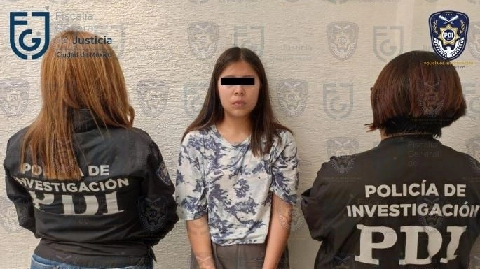 Alejandra N fue detenida por su presunta responsabilidad en el feminicidio de Patxy Ximena Hernández Acevedo. Foto Fiscalía de Justicia de la CDMX